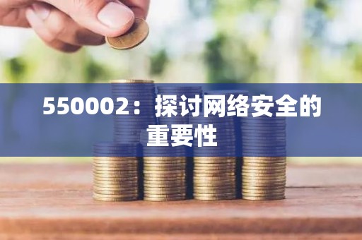 550002：探讨网络安全的重要性