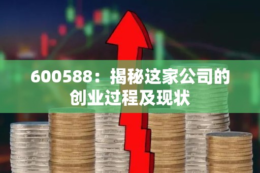 600588：揭秘这家公司的创业过程及现状