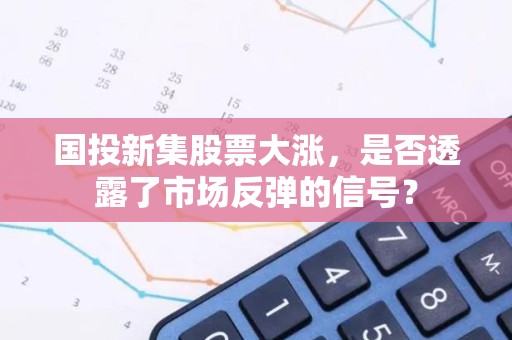 国投新集股票大涨，是否透露了市场反弹的信号？