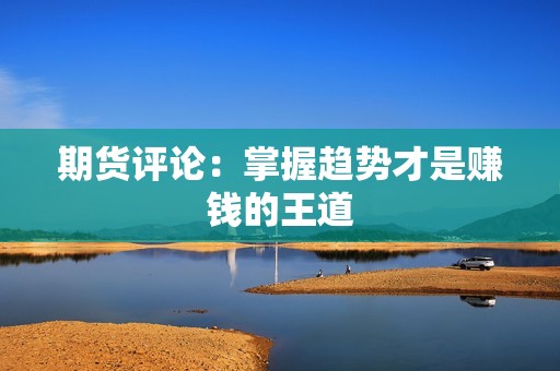 <strong><strong>期货</strong></strong>评论：掌握趋势才是赚钱的王道