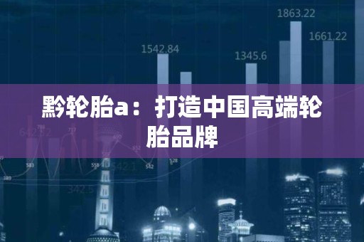 黔轮胎a：打造中国高端轮胎品牌