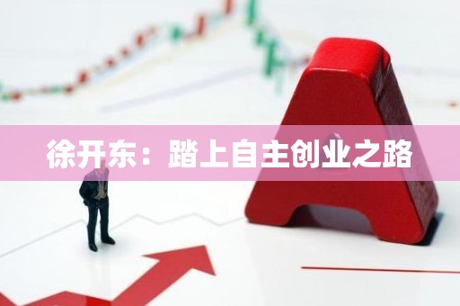 徐开东：踏上自主创业之路