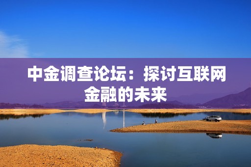 中金调查论坛：探讨互联网金融的未来