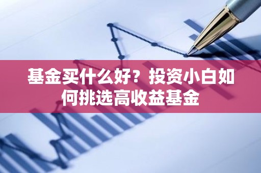 基金买什么好？投资小白如何挑选高收益基金