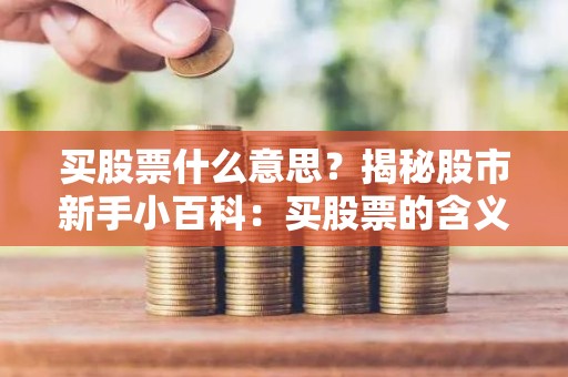 买股票什么意思？揭秘股市新手小百科：买股票的含义与入门指南