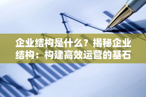 企业结构是什么？揭秘企业结构：构建高效运营的基石