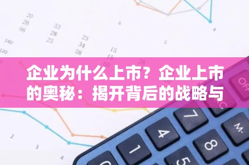 企业为什么上市？企业上市的奥秘：揭开背后的战略与动机