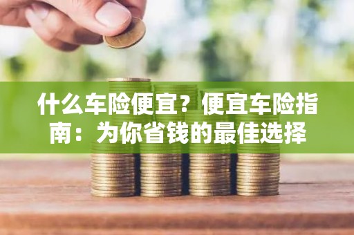 什么车险便宜？便宜车险指南：为你省钱的最佳选择
