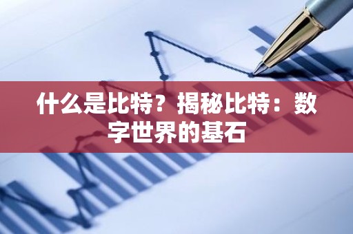 什么是比特？揭秘比特：数字世界的基石