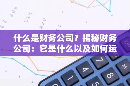 什么是财务公司？揭秘财务公司：它是什么以及如何运作