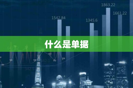 什么是单据
