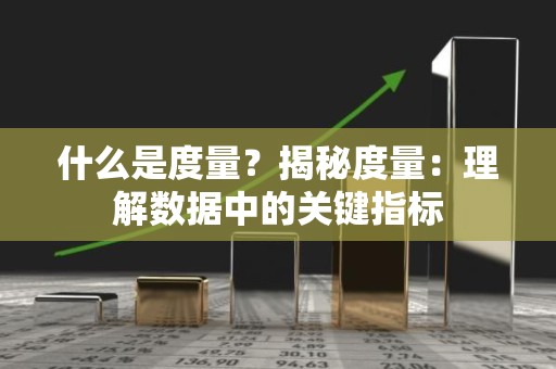 什么是度量？揭秘度量：理解数据中的关键指标