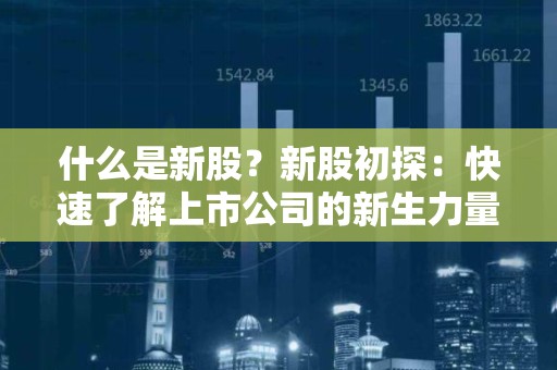 什么是新股？新股初探：快速了解上市公司的新生力量
