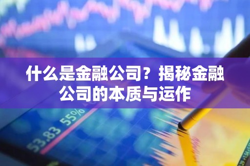什么是金融公司？揭秘金融公司的本质与运作