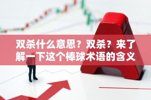 双杀什么意思？双杀？来了解一下这个棒球术语的含义！