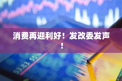 消费再迎利好!发改委发声!