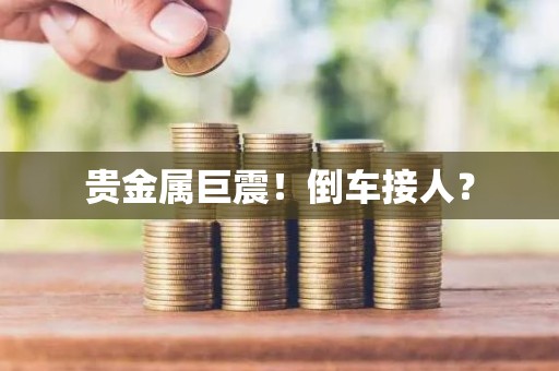 贵金属巨震！倒车接人？