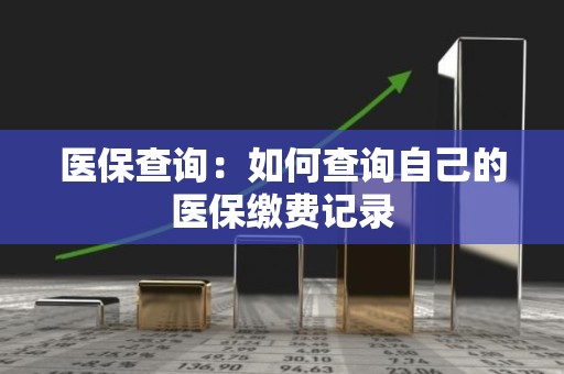 医保查询：如何查询自己的医保缴费记录