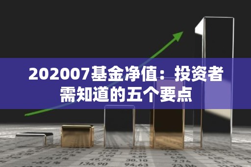 202007<strong><strong>基金</strong></strong>净值：投资者需知道的五个要点